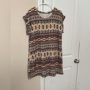 Aztec print dress